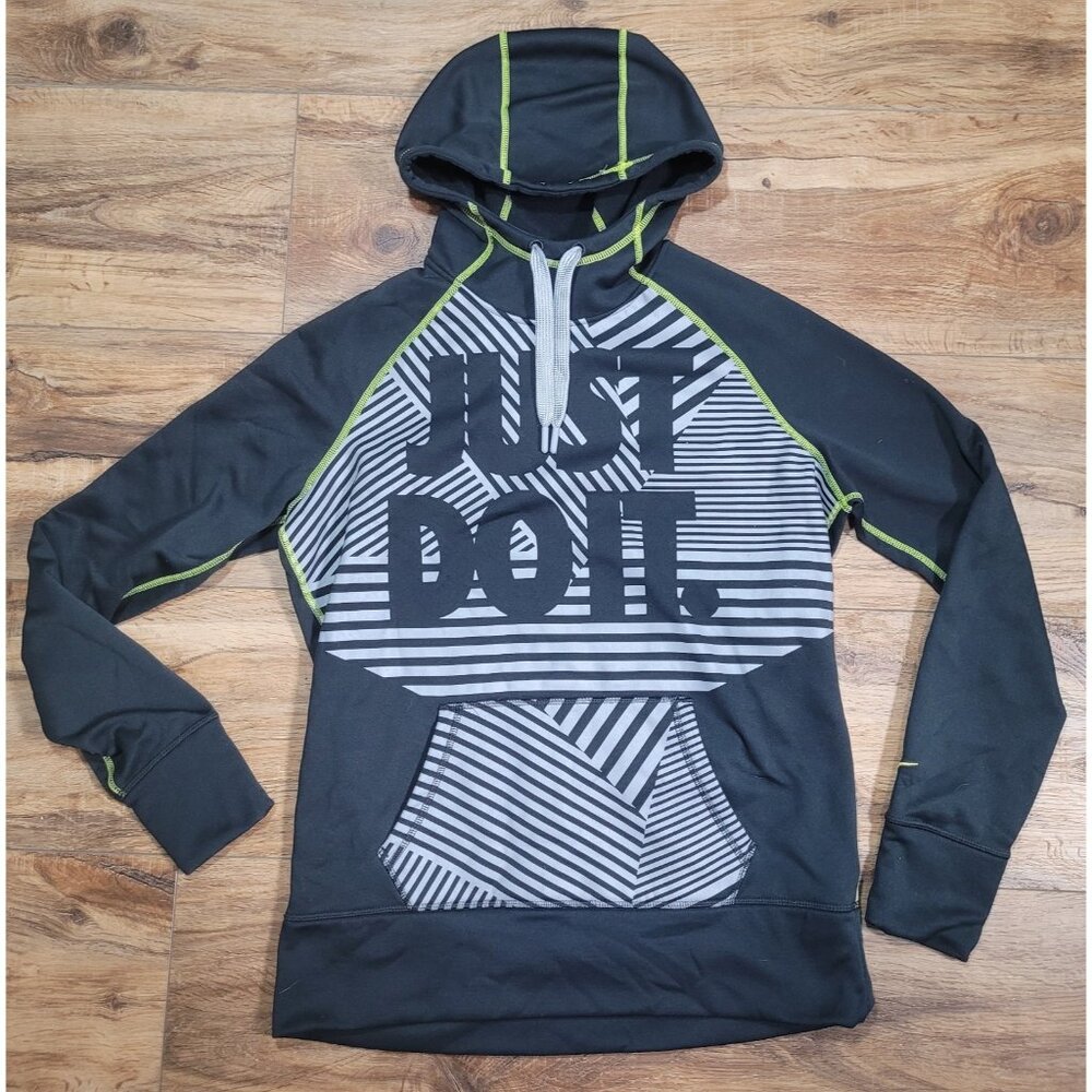 Nike Black and Gray Hoodie